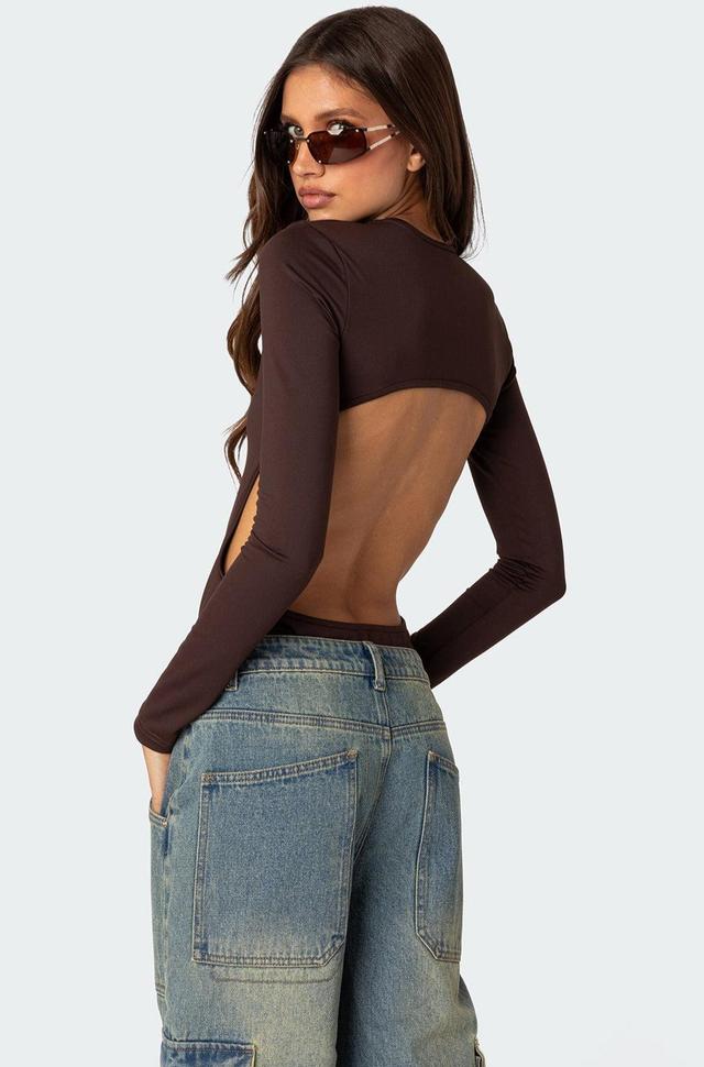 Neta Back Cut Out Bodysuit Product Image