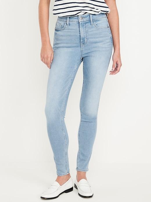 Extra High-Waisted Rockstar 360° Stretch Super-Skinny Jeans Product Image