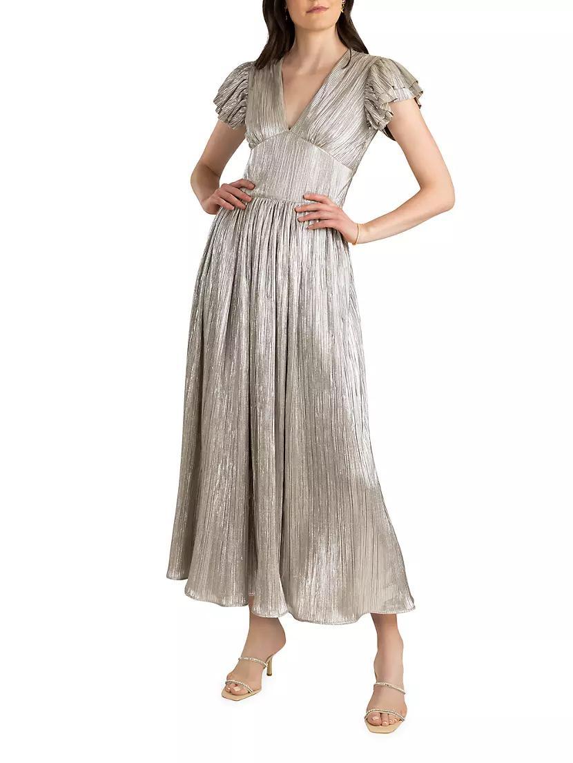 Hera Plissé Maxi Dress Product Image