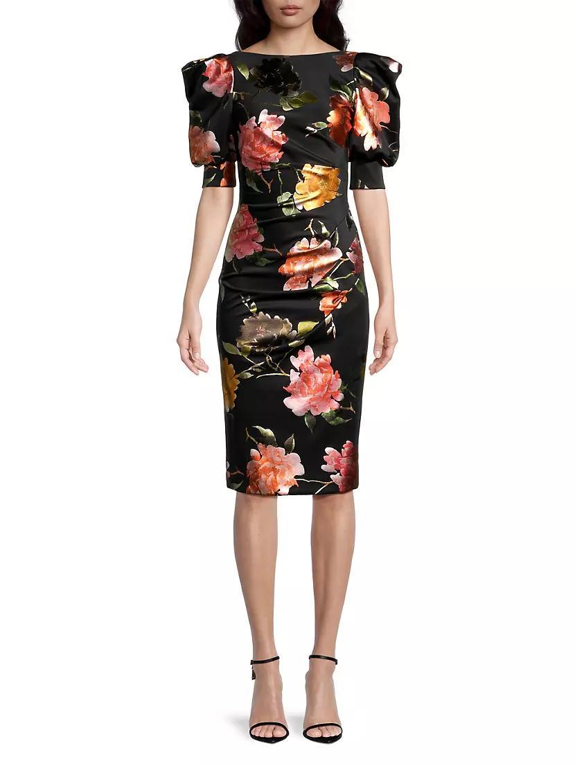 Zella Floral Sheath Cocktail Dress Product Image