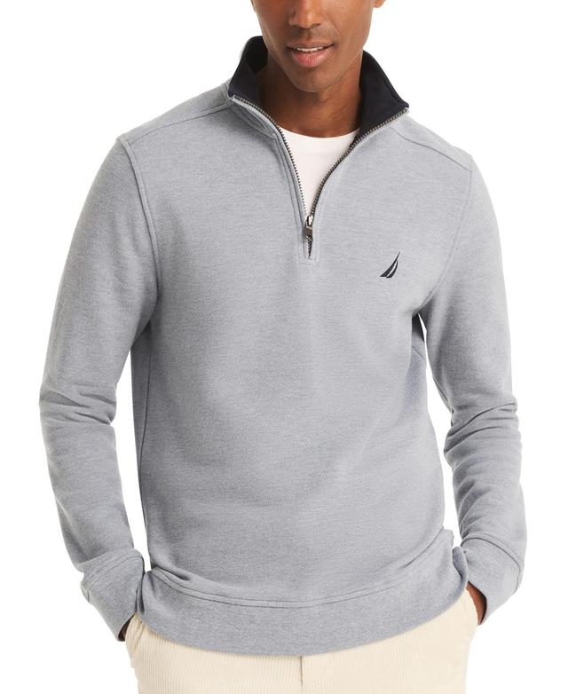 Nautica Mens Fleece Quarter-Zip Sweatshirt Product Image