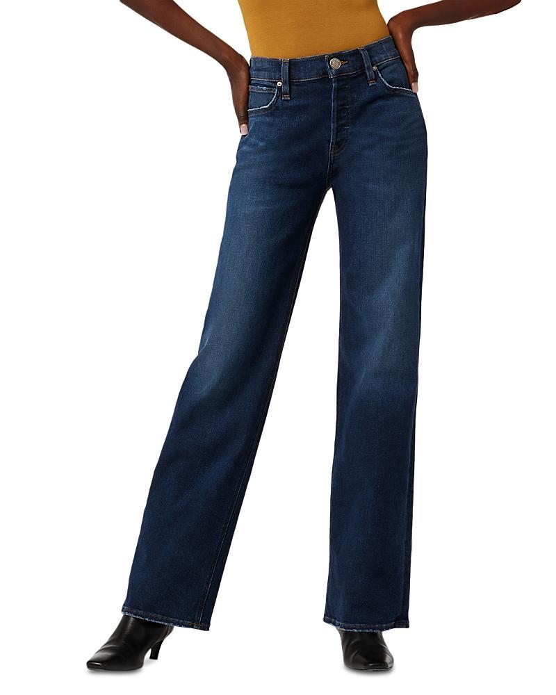 Womens Rosie High-Rise Wide-Leg Jeans Product Image