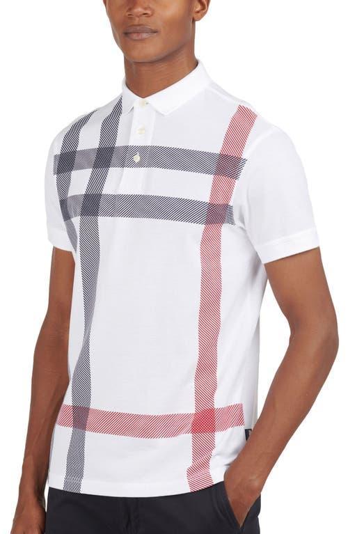 Mens Blaine Plaid Cotton Polo Shirt Product Image