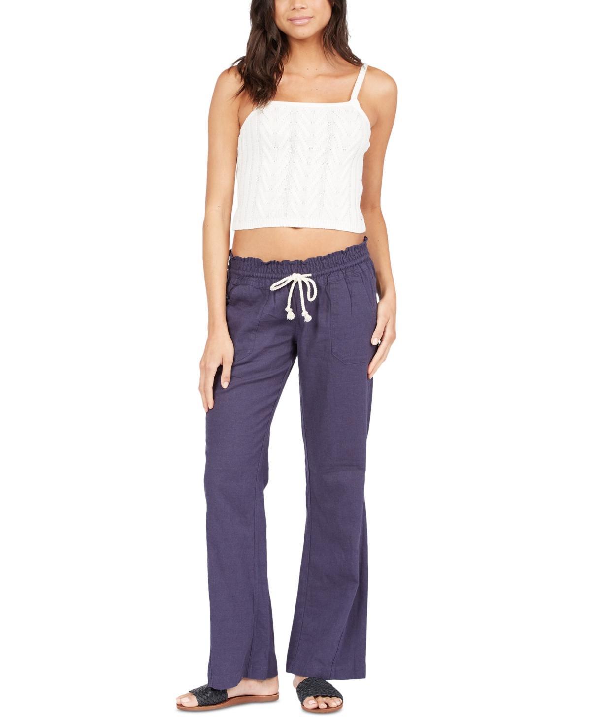 Roxy Oceanside Linen Blend Wide Leg Pants Product Image