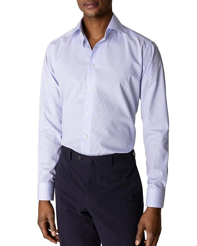 Men's Contemporary-Fit Fine Stripe Dress Shirt Product Image