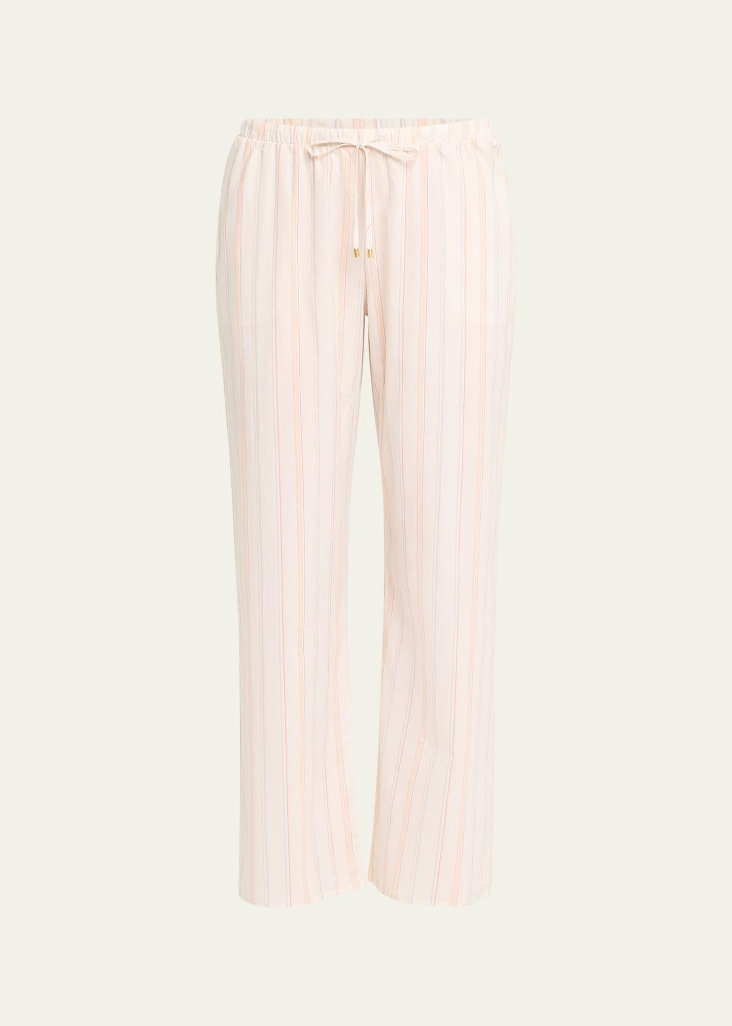 Womens Sleep & Lounge Cotton Striped Pants Product Image