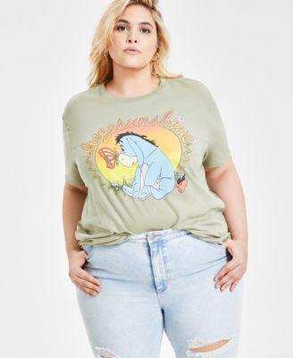 Trendy Plus Size Eeyore Graphic Print T-Shirt Product Image