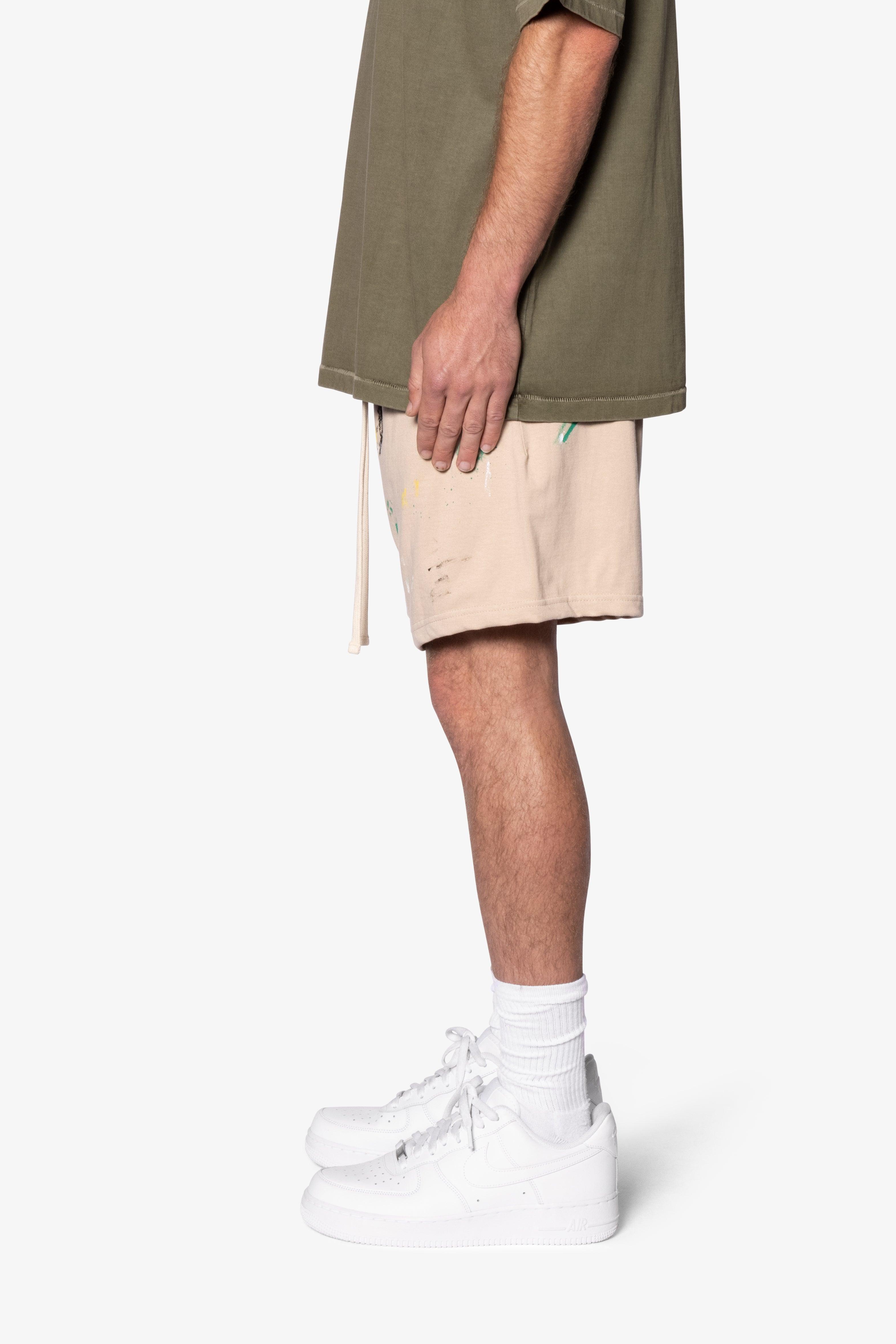 Painter Fleece Shorts - Off White Product Image