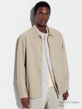 Airsense Shirt Jacket with Quick-Drying Beige 3XL UNIQLO US Product Image