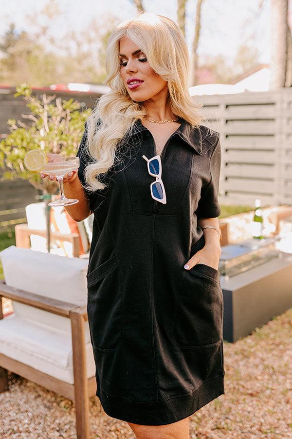 Casual Outing Mini Dress in Black Curves Product Image