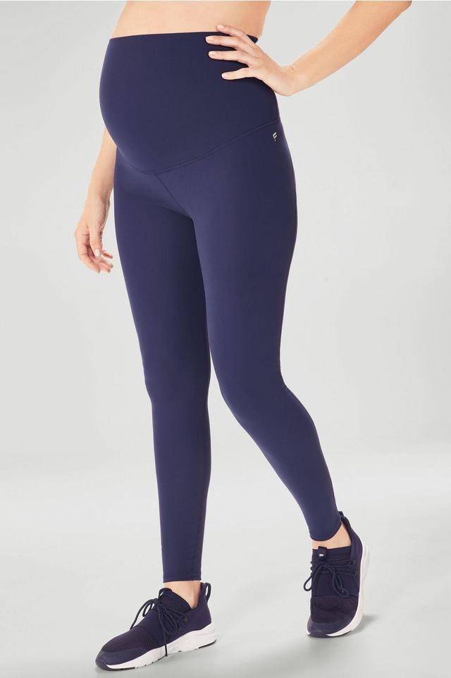 Fabletics High-Waisted PureLuxe Maternity Legging Womens blue plus Size 4X Product Image