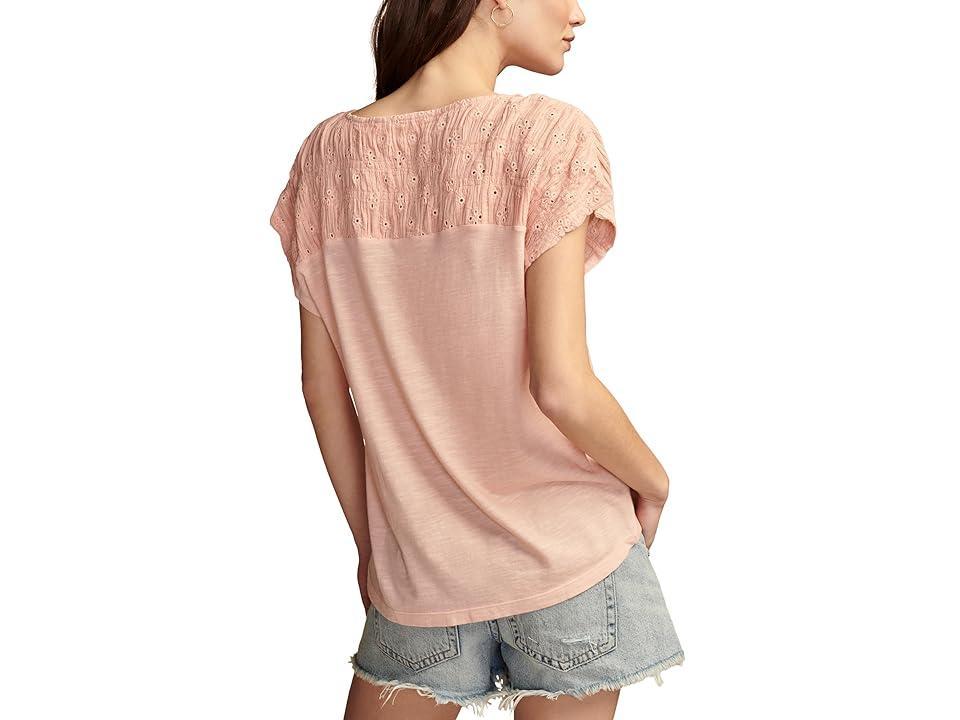 Women's Schiffly Embroidered Dolman-Sleeve Top Product Image