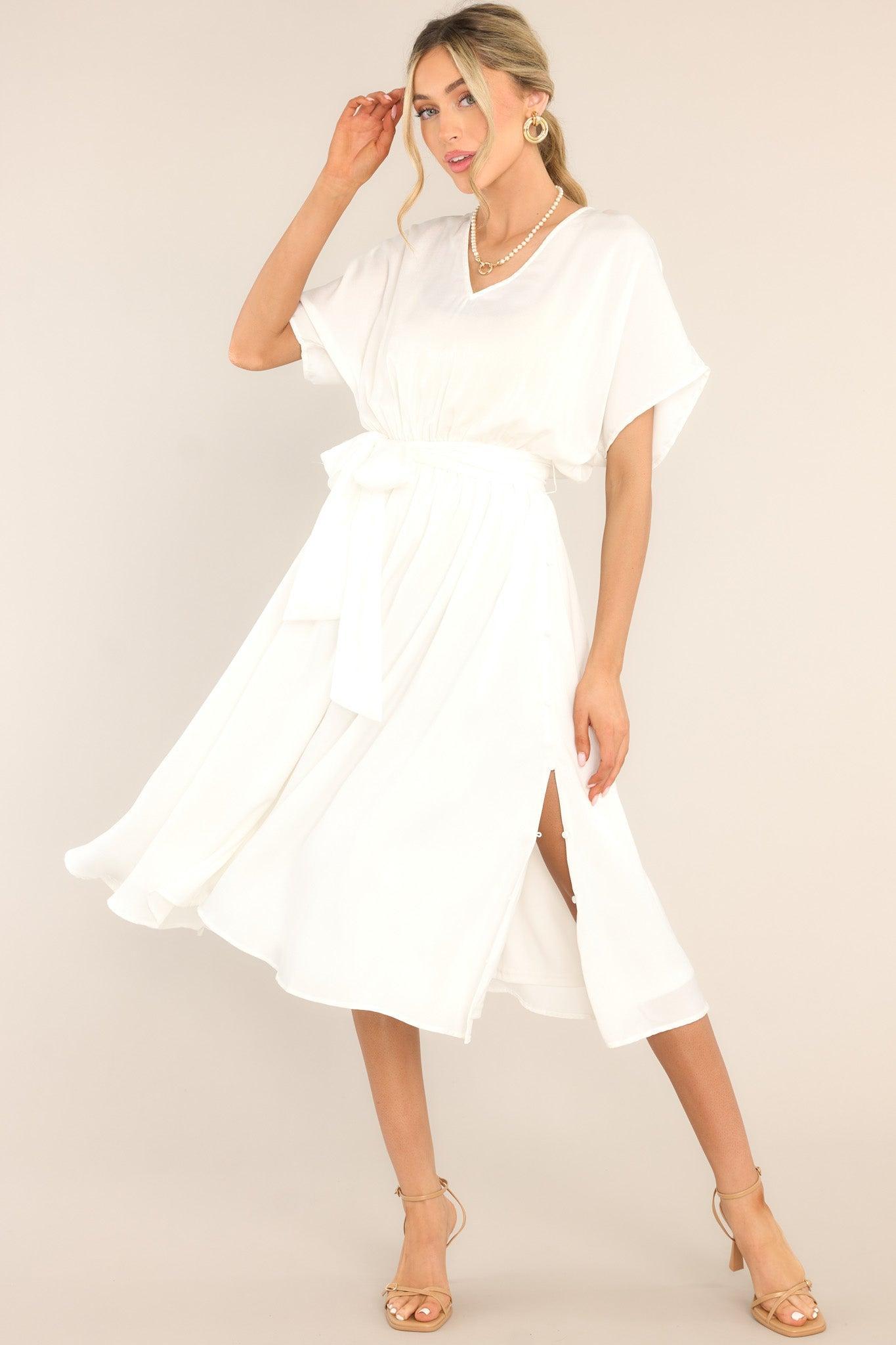 Tickets To Paradise White Midi Dress Product Image