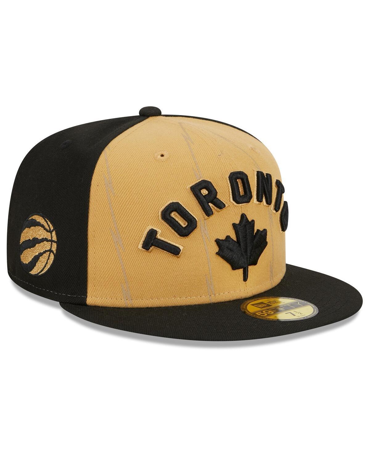 Mens New Era Gold Toronto Raptors 2023/24 City Edition 59FIFTY Fitted Hat - Gold Product Image