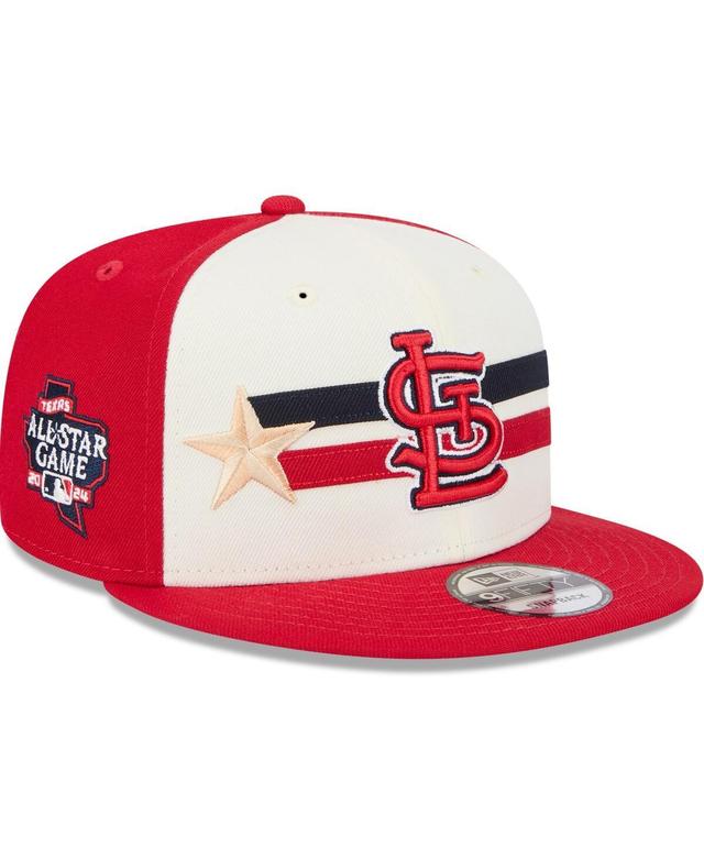 New Era Mens Cream/Red St. Louis Cardinals 2024 Mlb All-Star Game Workout 9FIFTY Snapback Hat Product Image