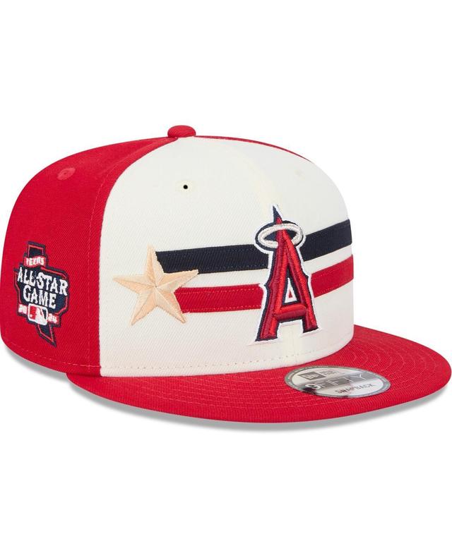 New Era Mens Cream/Red Los Angeles Angels 2024 Mlb All-Star Game Workout 9FIFTY Snapback Hat Product Image