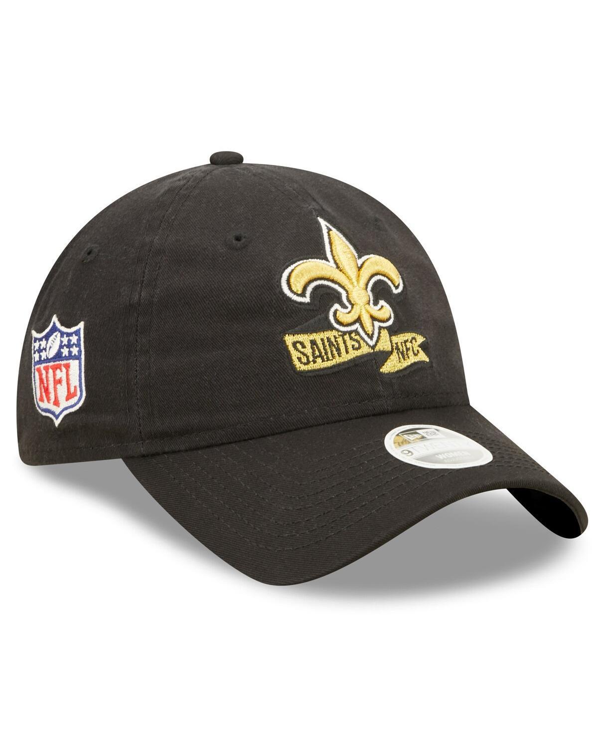 Womens New Era Black New Orleans Saints 2022 Sideline Adjustable 9TWENTY Hat Product Image