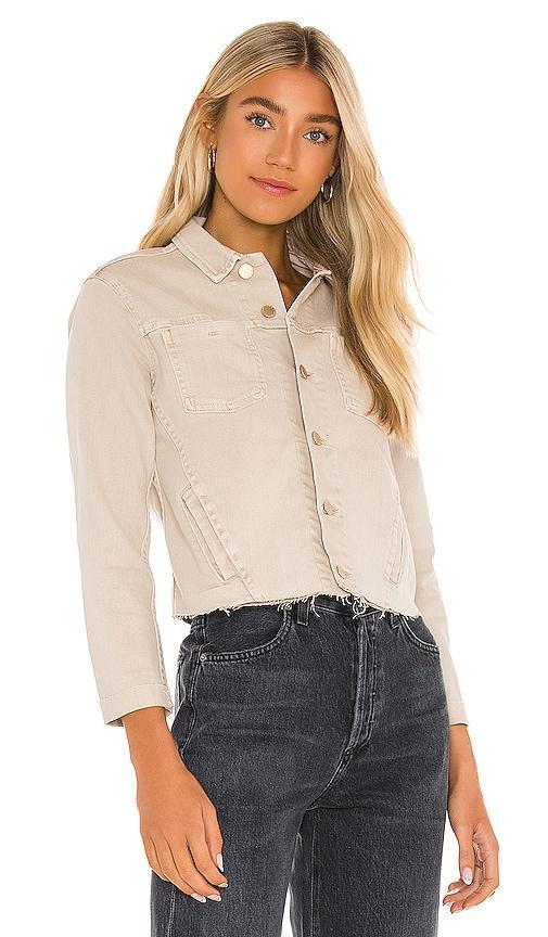 L'AGENCE Janelle Slim Jacket in White. Product Image