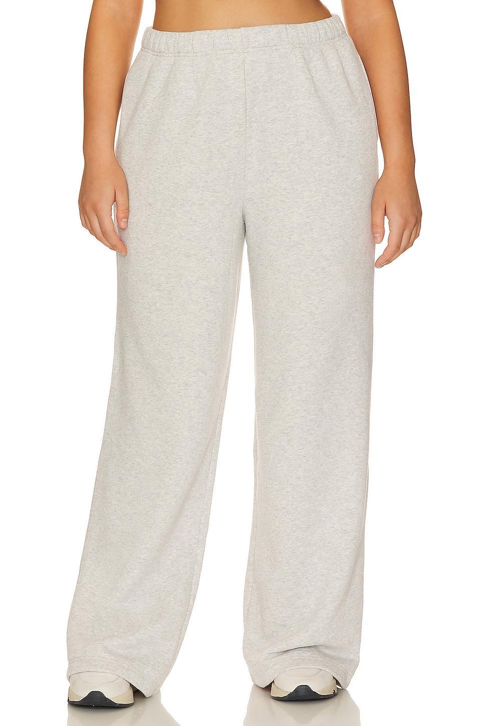 Brushed Fleece Wide Leg Pant Good American Product Image