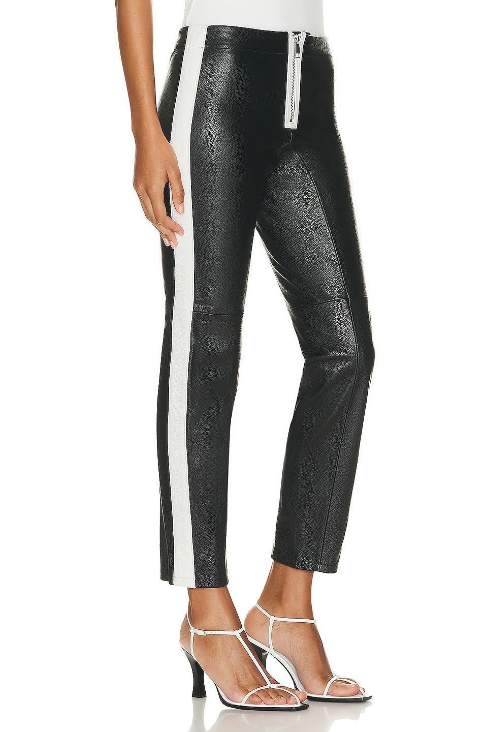 GRLFRND The Leather Moto Pant Black. (also in 24, 25, 26, 27, 28, 29, 30). Product Image