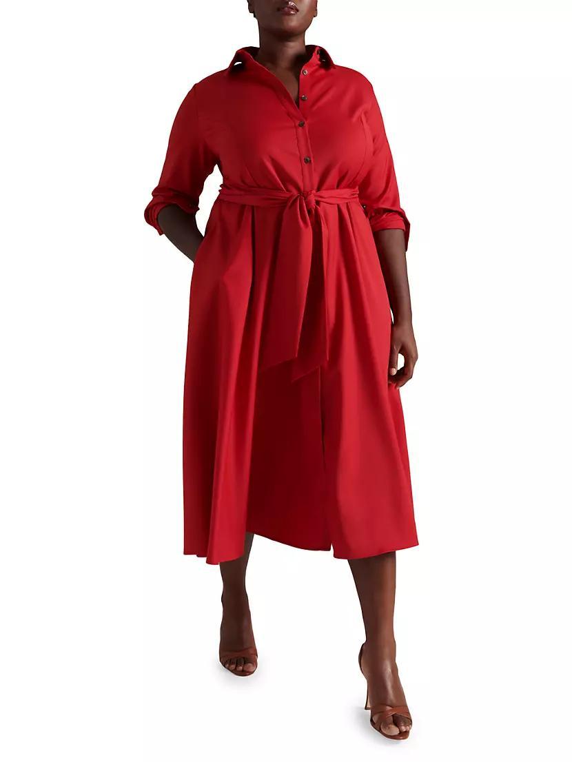 Womens Wool Tace Shirt Dress Product Image