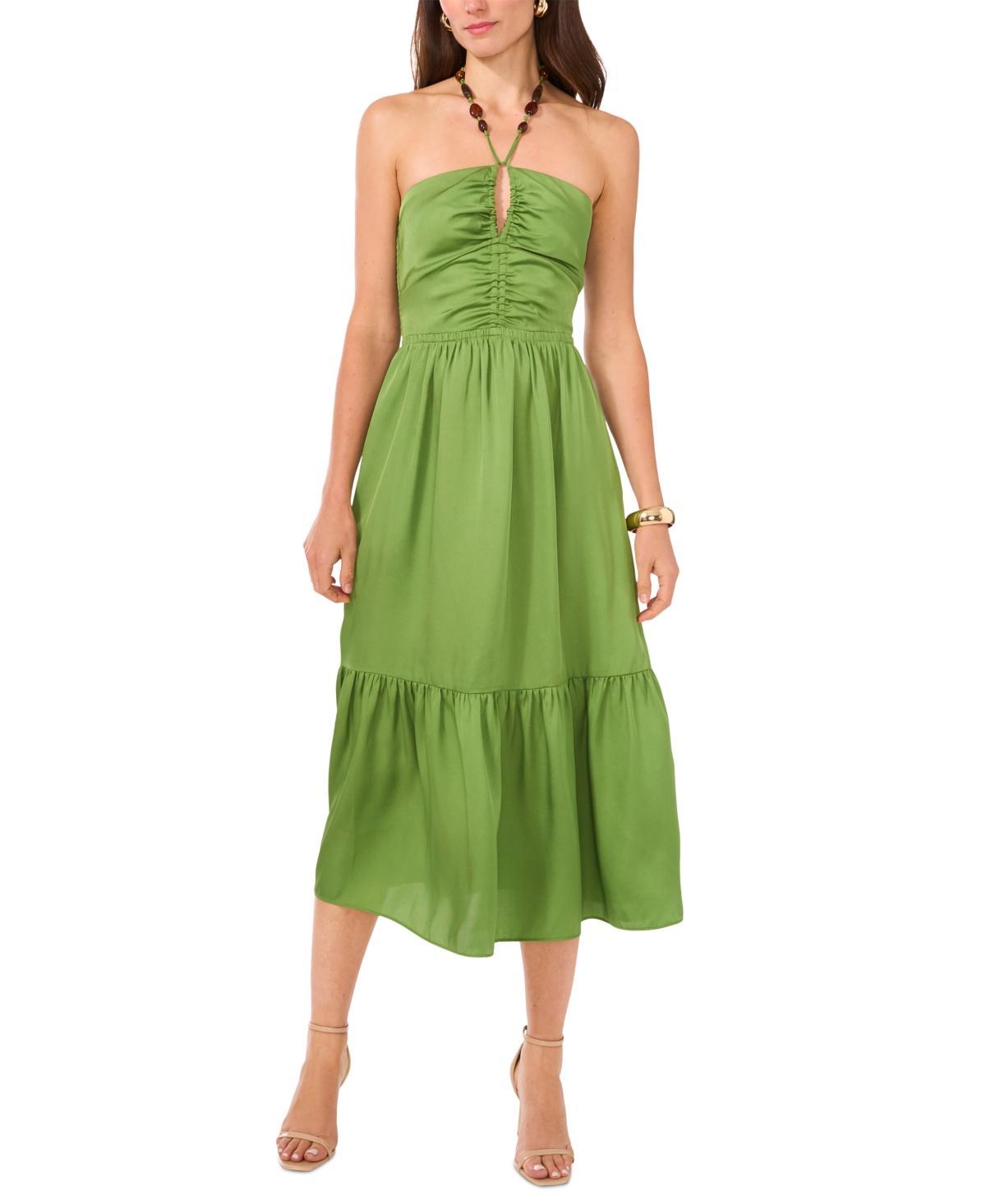 1.state Womens Beaded Halter Midi Dress Product Image