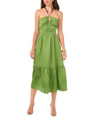 1.state Womens Beaded Halter Midi Dress Product Image