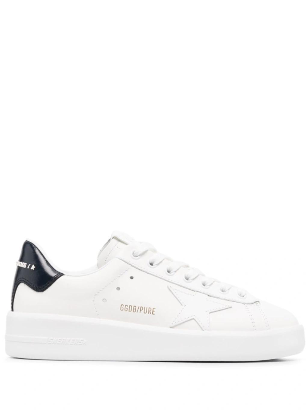 White Purestar Leather Sneakers Product Image