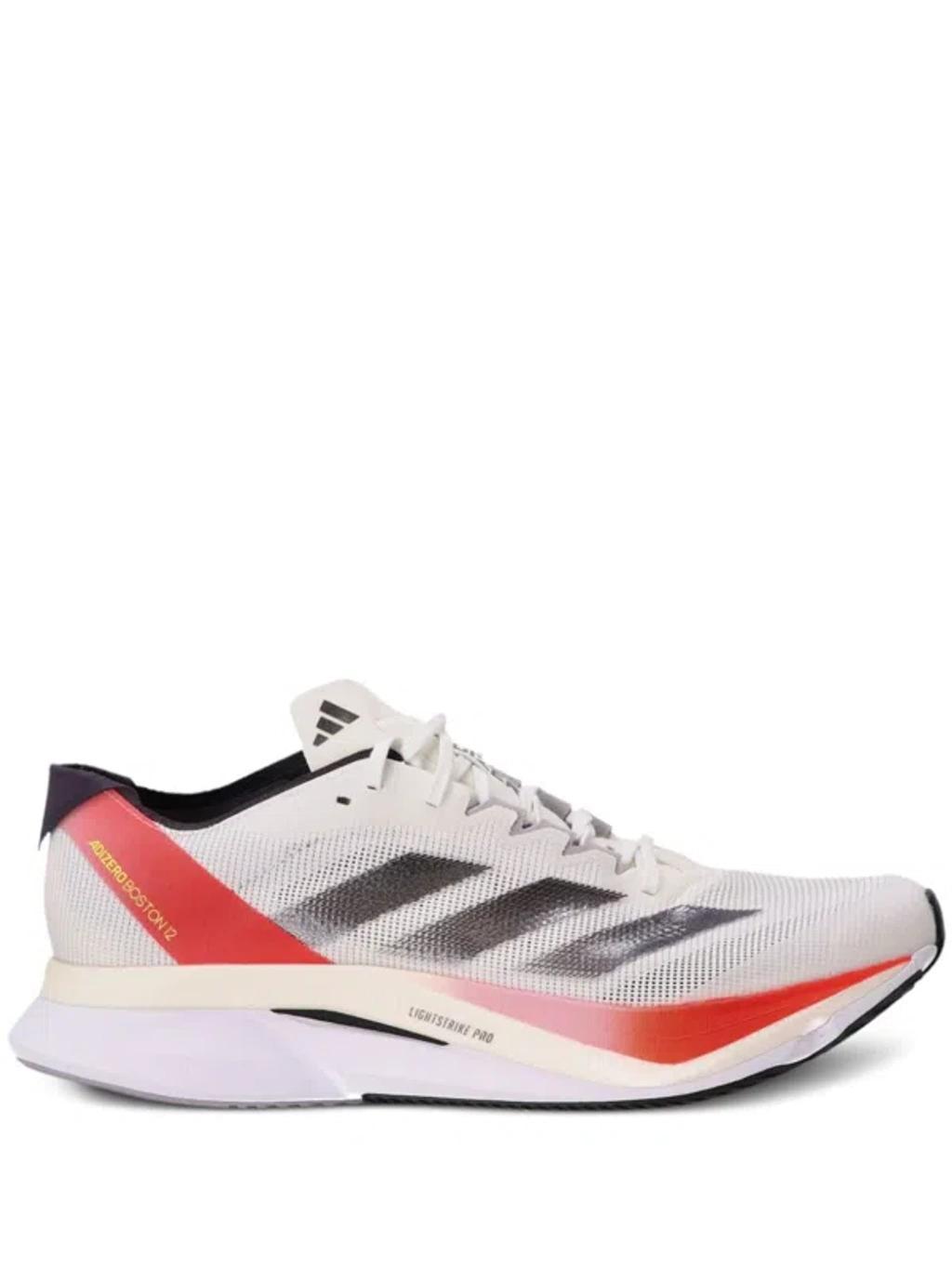 ADIDAS ORIGINALS Mens Adidas Adizero Boston 12 In White/silver/red Product Image