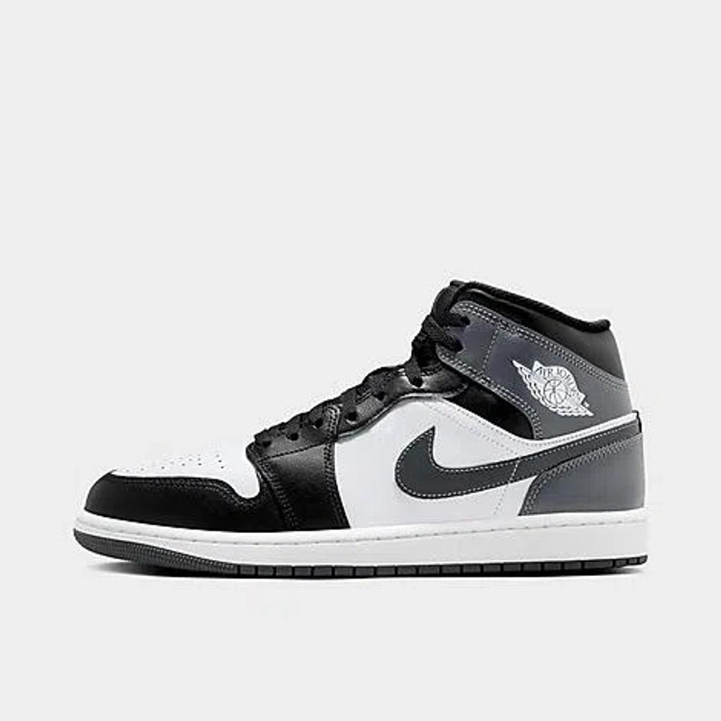 NIKE Air Jordan 1 Mid Black/iron Grey-white Dq8426-001 Men's Product Image