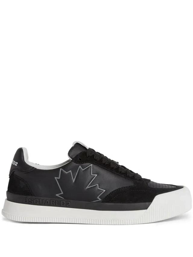 DSQUARED2 Logo-print Low-top Sneakers In Black Product Image