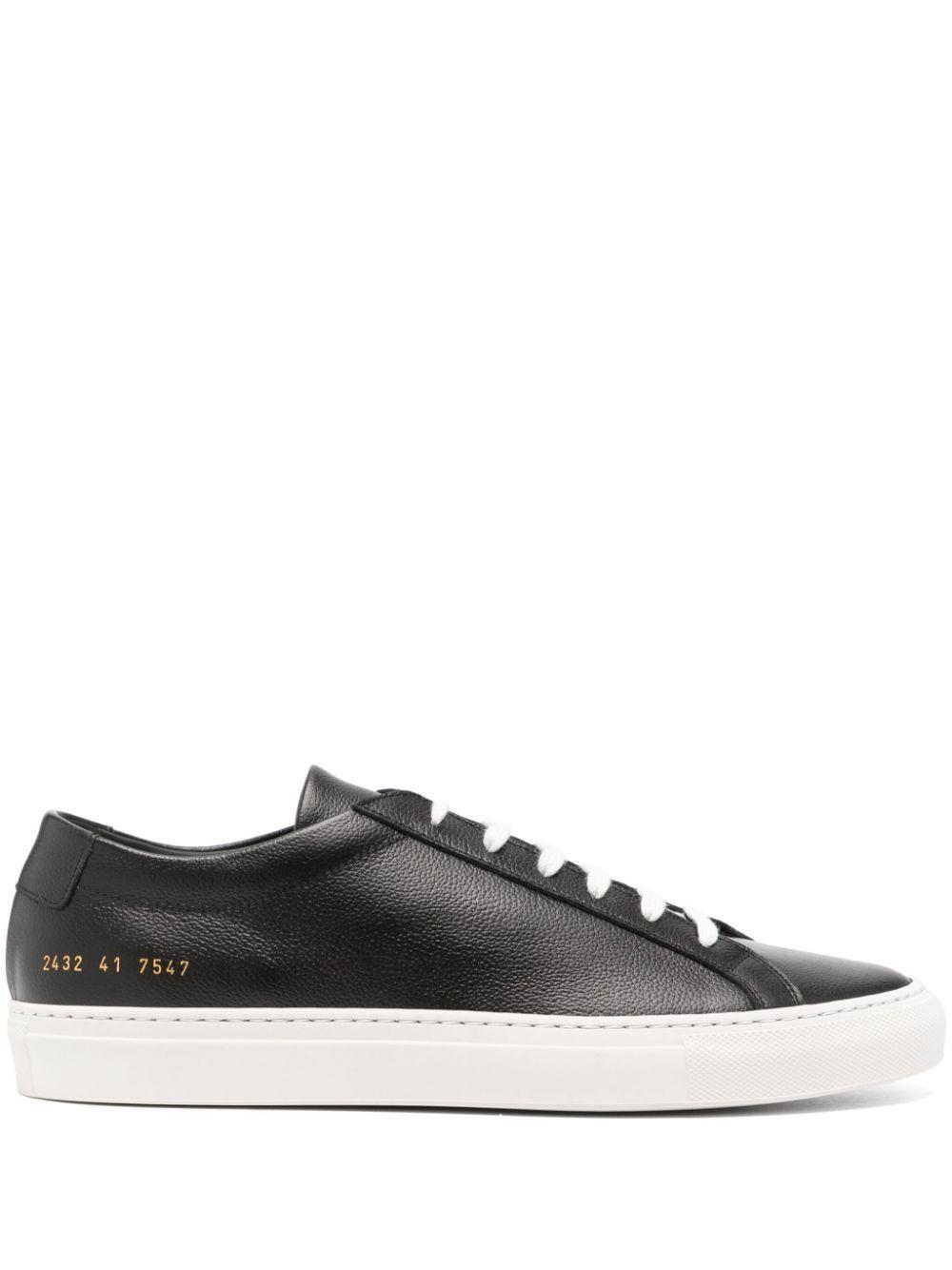 COMMON PROJECTS Achilles Contrast Bumpy Sneakers In Blue Product Image