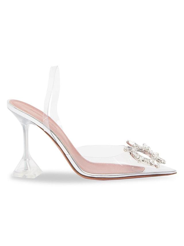 Womens Begum 95MM Crystal-Embellished Slingback Pumps Product Image