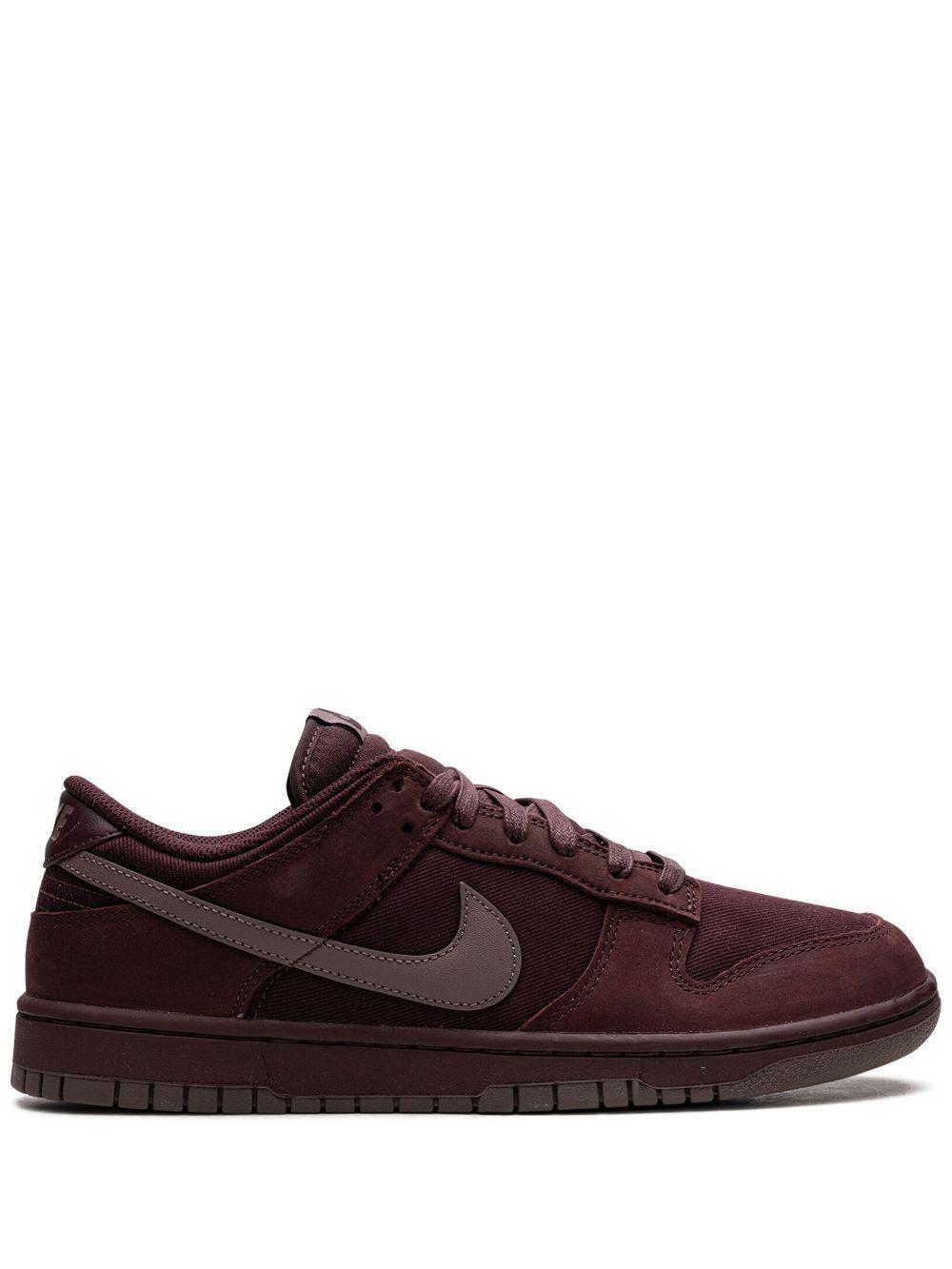 Burgundy Dunk Low Retro Premium Sneakers In Burgundy Crush/plum Product Image