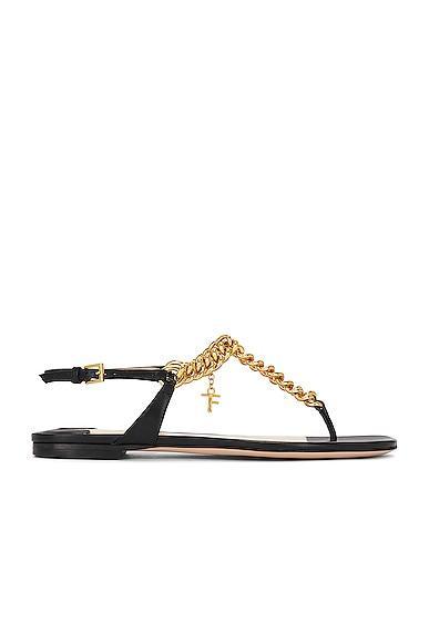 TOM FORD Zenith Thong Sandal in Black - Black. Size 37 (also in 36, 38, 38.5, 40, 41). Product Image