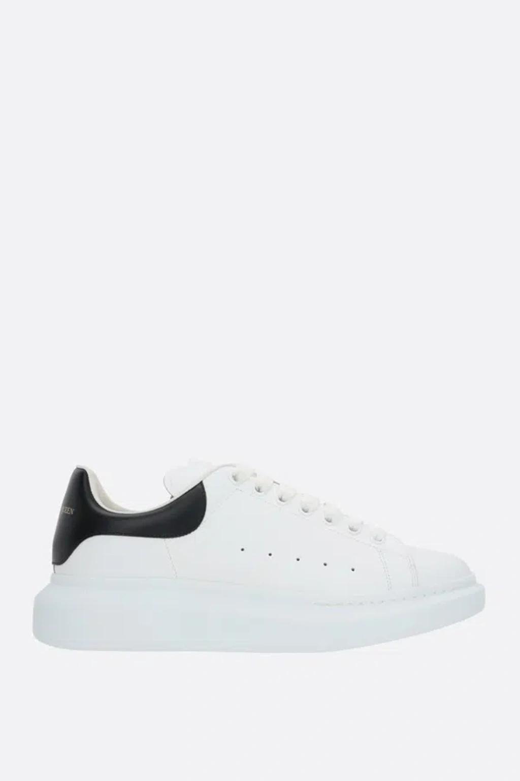 Leather Oversized Sneakers In White Product Image