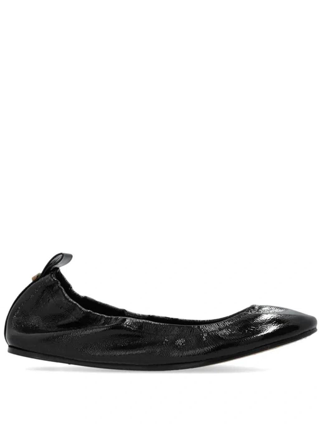 ISABEL MARANT Belna Leather Ballerina Shoes In Black Product Image