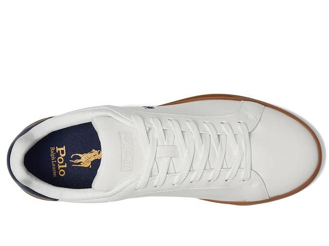 Polo Ralph Lauren Heritage Court II Leather-Suede Sneakers (Deckwash /Navy) Men's Shoes Product Image