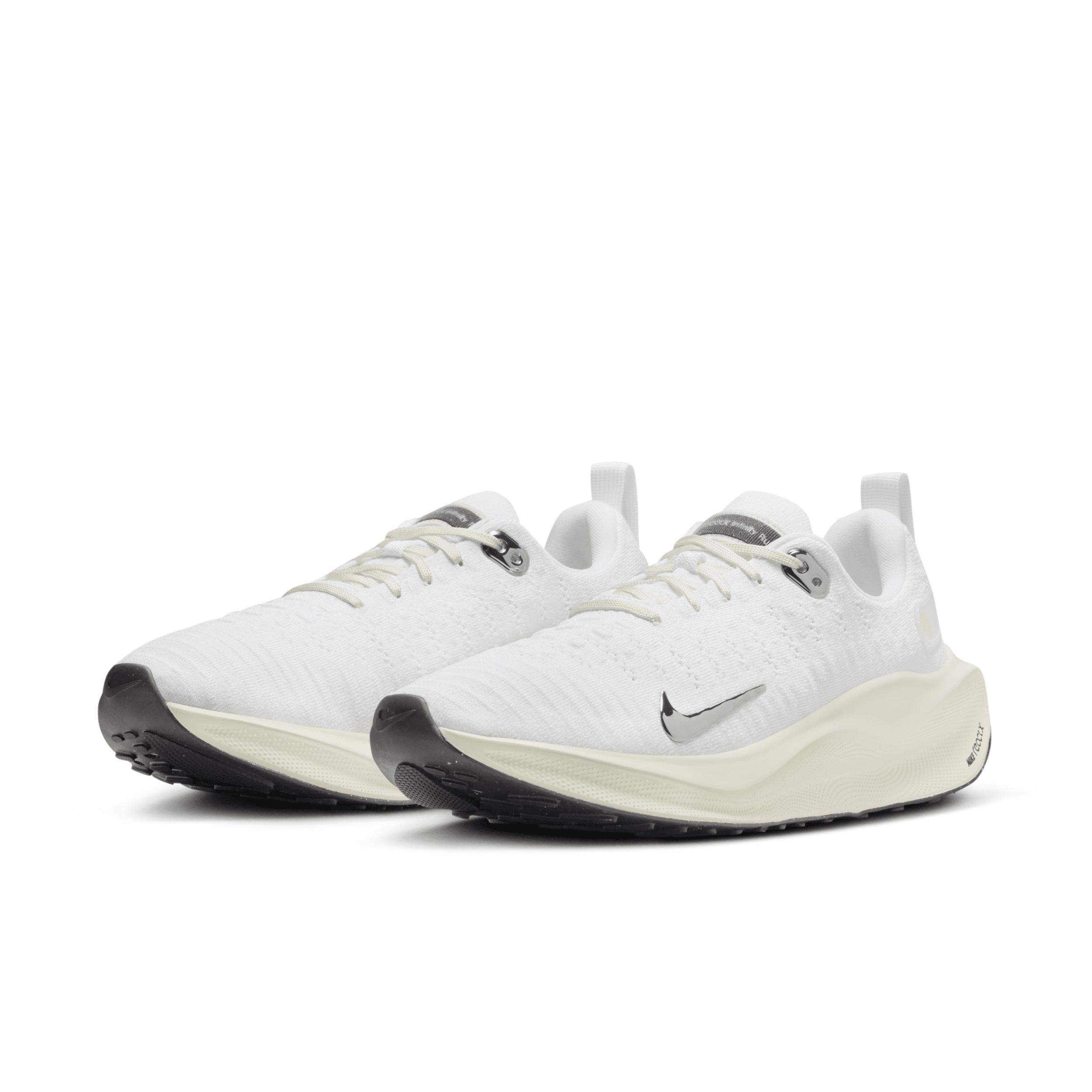 Nike Womens Nike React Infinity Run Flyknit 4 - Womens Running Shoes Chrome/White/Sail Product Image