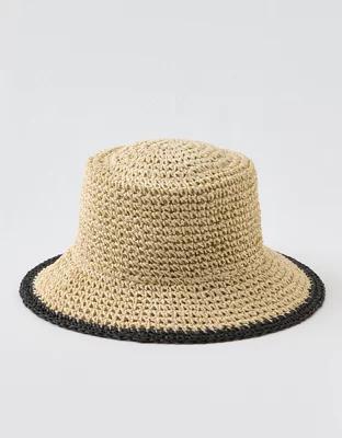 Aerie Straw Bucket Hat Product Image