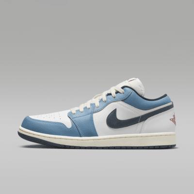 Jordan Mens Jordan AJ 1 Low SE - Mens Shoes Blue/White Product Image