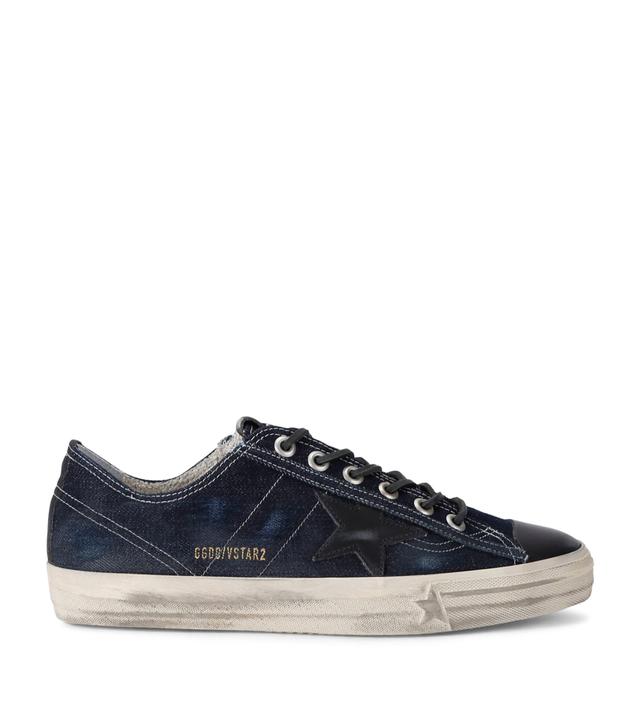 GOLDEN GOOSE Suede V-star 2 Sneakers In Black Product Image