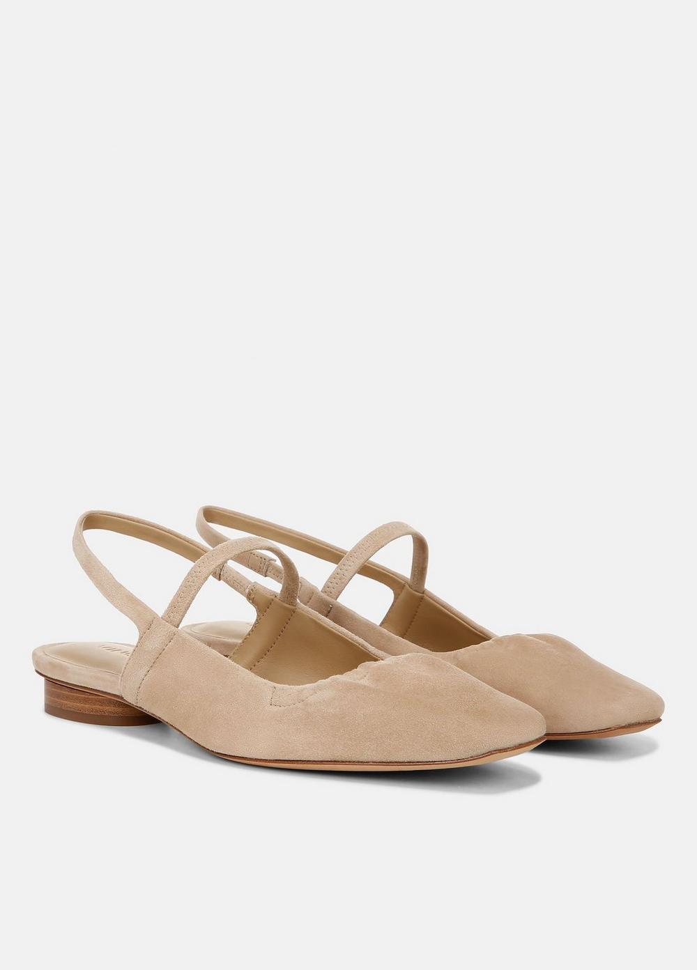 Venice Suede Slingback Flat Product Image