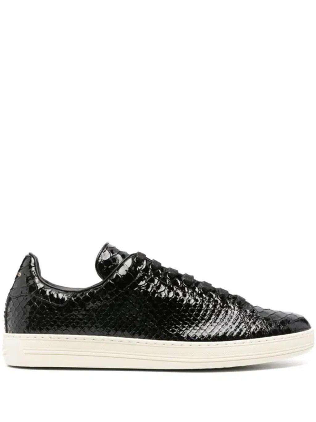 Patent Python Warwick Sneakers In Black Product Image