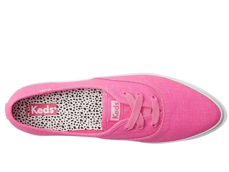 Keds Point Lace Up (Fuchsia Linen) Women's Shoes Product Image