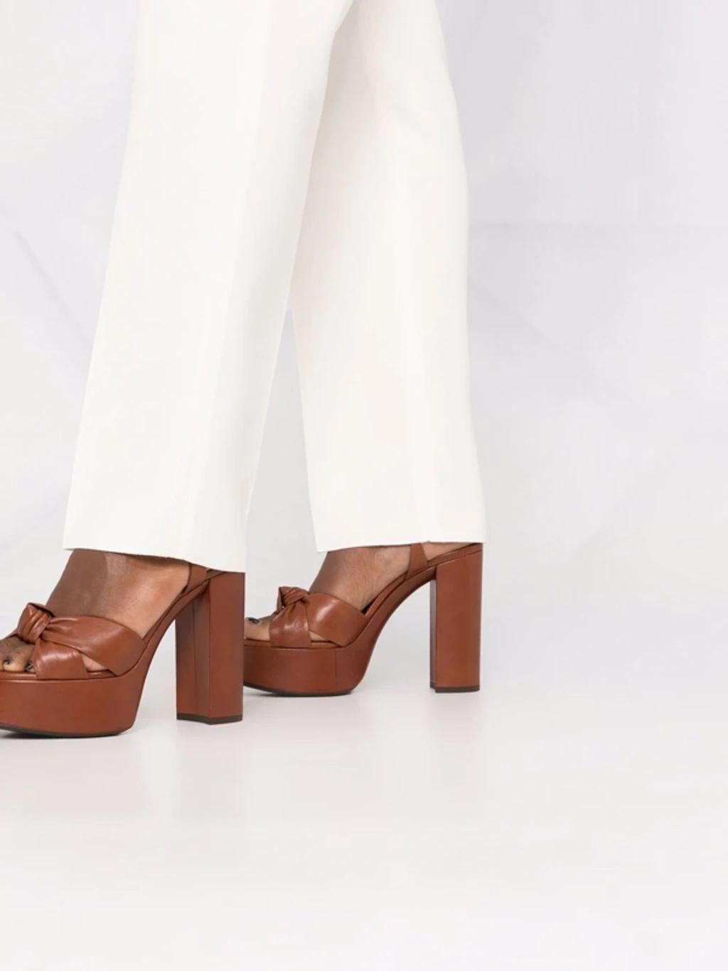 High-waisted Straight-leg Trousers In White Product Image