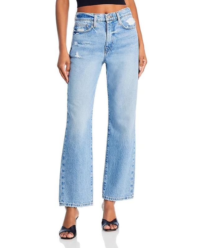 Womens Le Jane Mid-Rise Straight Ankle Jeans Product Image