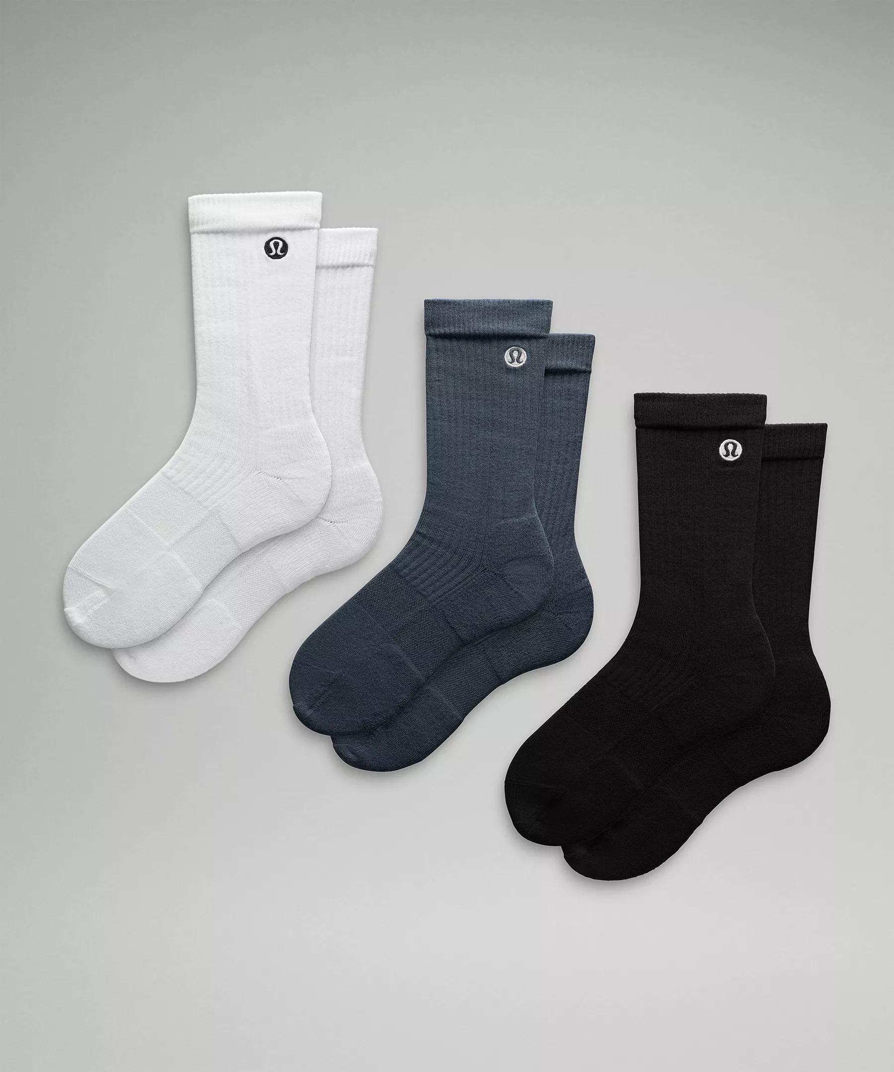 Men's Daily Stride Ribbed Comfort Crew Socks *3 Pack Product Image