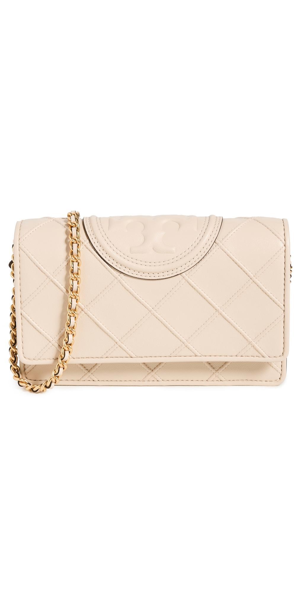 Tory Burch Fleming Soft Leather Wallet on a Chain Product Image