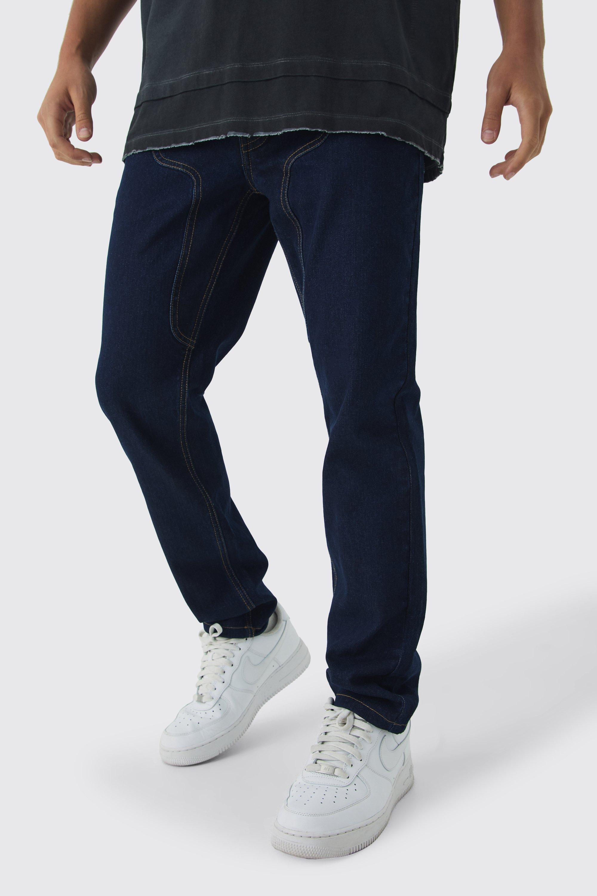 Slim Rigid Carpenter Denim Jeans | boohooMAN USA Product Image